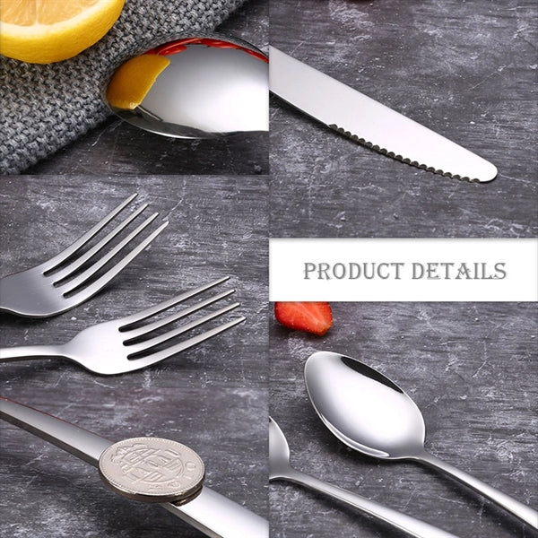 4PCS Stainless Steel #304 Cutlery Set