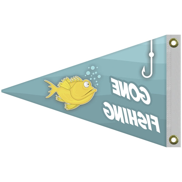 12" x 18" S/R Knitted Polyester Pennant Boat Flag - HQ