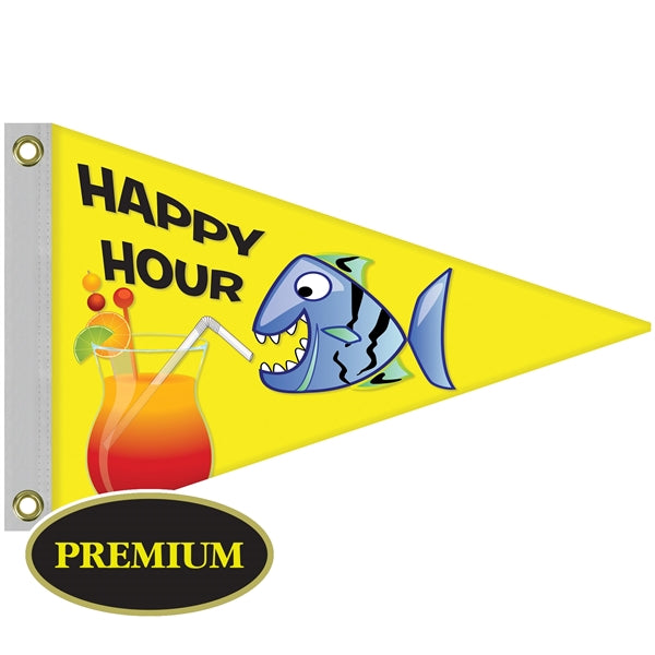 16" x 24" Single Reverse Knitted Polyester Pennant Boat Flag