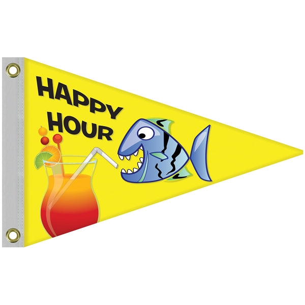 16" x 24" Single Reverse Knitted Polyester Pennant Boat Flag