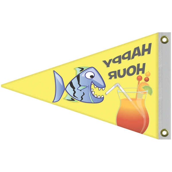 16" x 24" Single Reverse Knitted Polyester Pennant Boat Flag