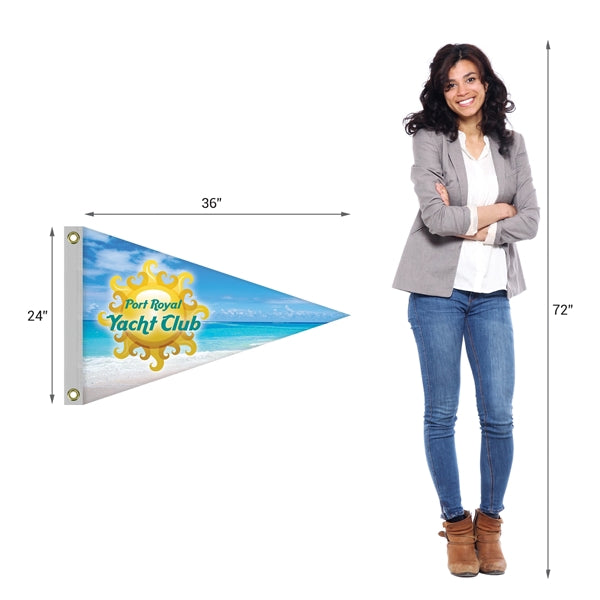 24" x 36" Double Sided Knitted Polyester Pennant Boat Flag