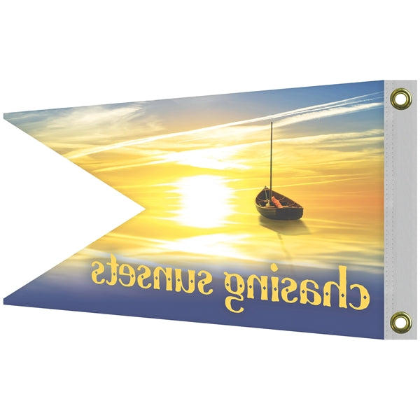 12" x 18" Single Reverse Knitted Polyester Swallowtail  Flag