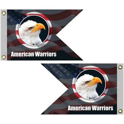 12" x 18" Double Sided Knitted Polyester Guidon Boat Flag