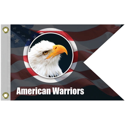 12" x 18" Double Sided Knitted Polyester Guidon Boat Flag