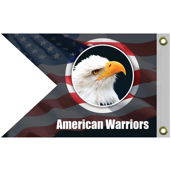 12" x 18" Double Sided Knitted Polyester Guidon Boat Flag
