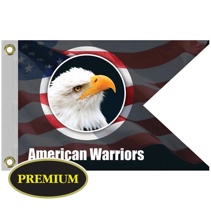 12" x 18" Single Reverse Knitted Polyester Guidon Boat Flag