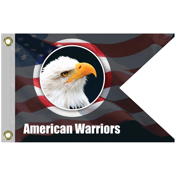 12" x 18" Single Reverse Knitted Polyester Guidon Boat Flag