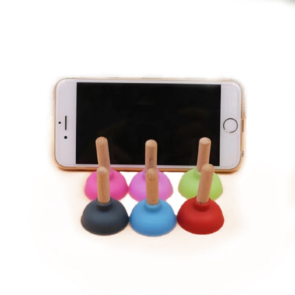 Plunger Sucker Stand Cell Phone Holder