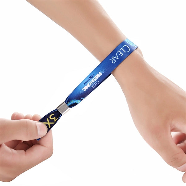 Weaving label wrist band