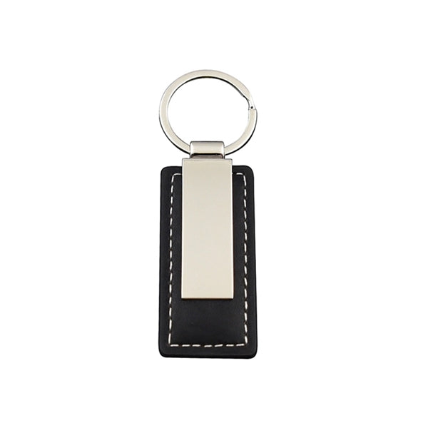 Metal Leather Keychain
