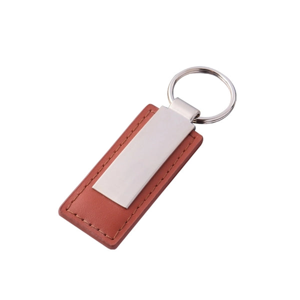Metal Leather Keychain