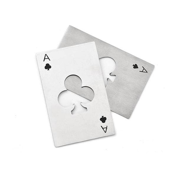 Poker Shaped Playing Card Bottle Openers