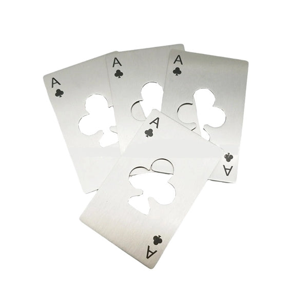 Poker Shaped Playing Card Bottle Openers