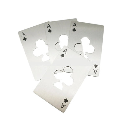 Poker Shaped Playing Card Bottle Openers