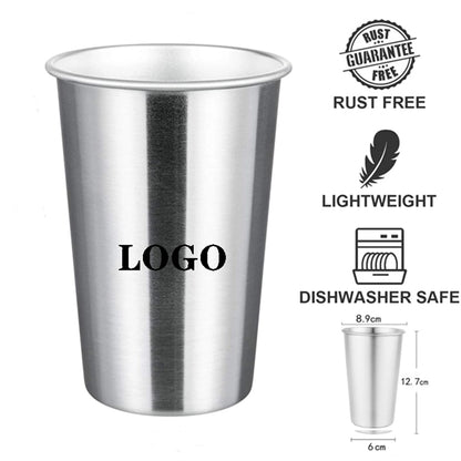 18 OZ Stainless Steel Pint Cups