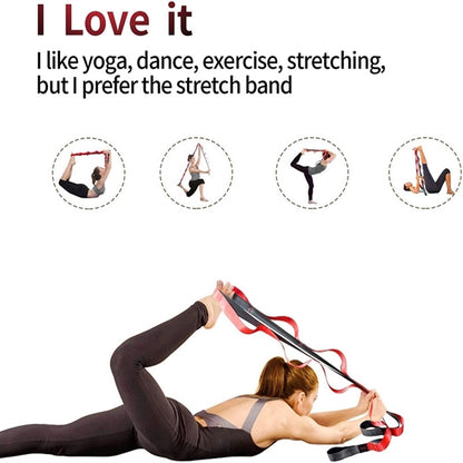 Yoga Strap with Multiple Grip Loops