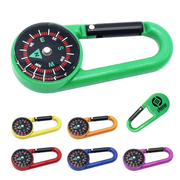 Carabiner With Compass