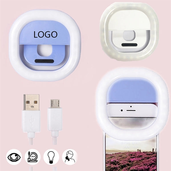 Phone Selfie  LED Ring Fill Light Recharging