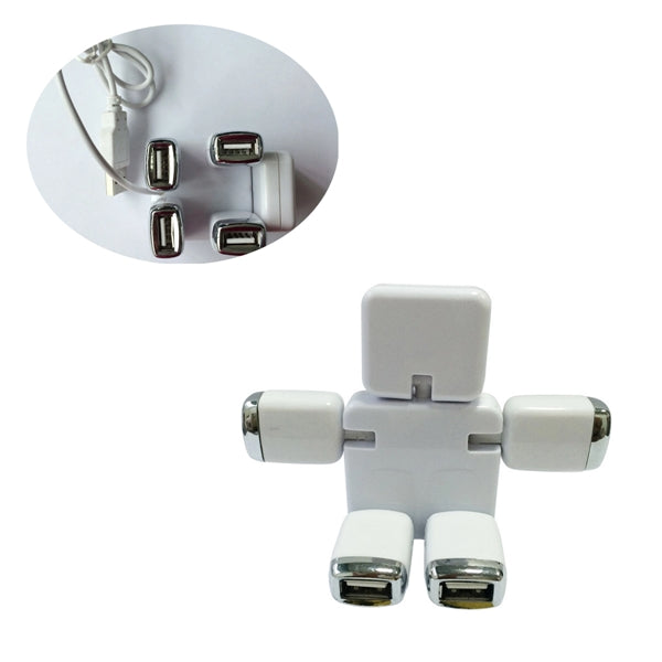 2.0 4 Port Robot Man Shape Human USB Hub