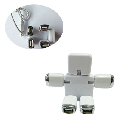 2.0 4 Port Robot Man Shape Human USB Hub