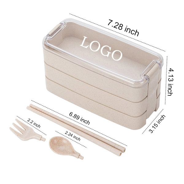 900ml Wheat Straw Lunch Bento Box