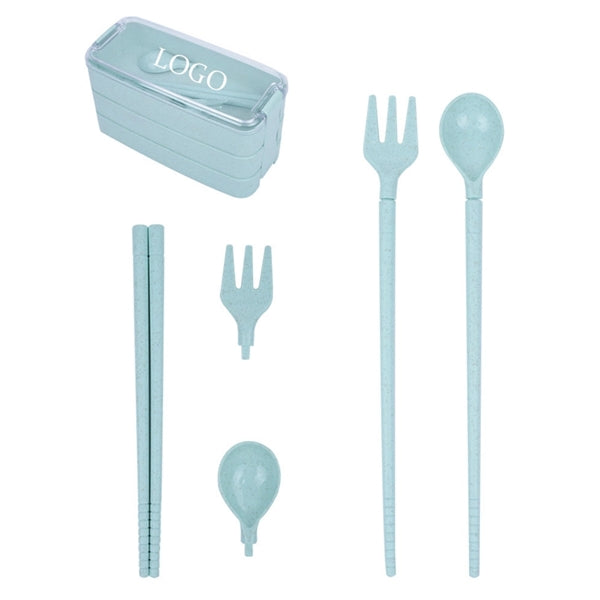 900ml Wheat Straw Lunch Bento Box