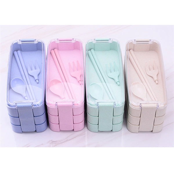 900ml Wheat Straw Lunch Bento Box