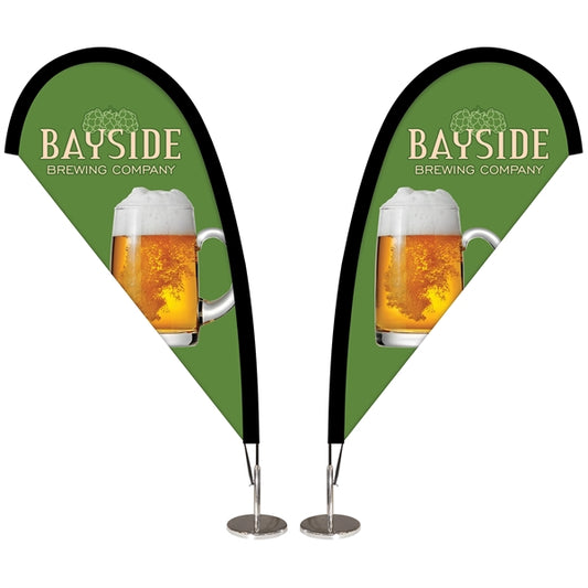 Double Sided Desktop Teardrop Banner