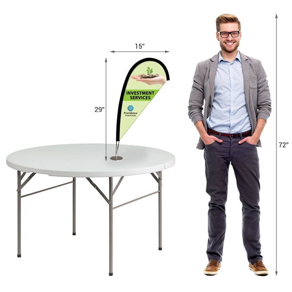 Double Sided Desktop Teardrop Banner
