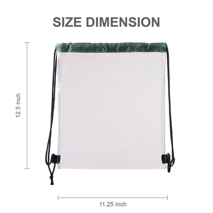 Vinyl Clear Waterproof Stadium Drawstring Gym&Sport Backpack