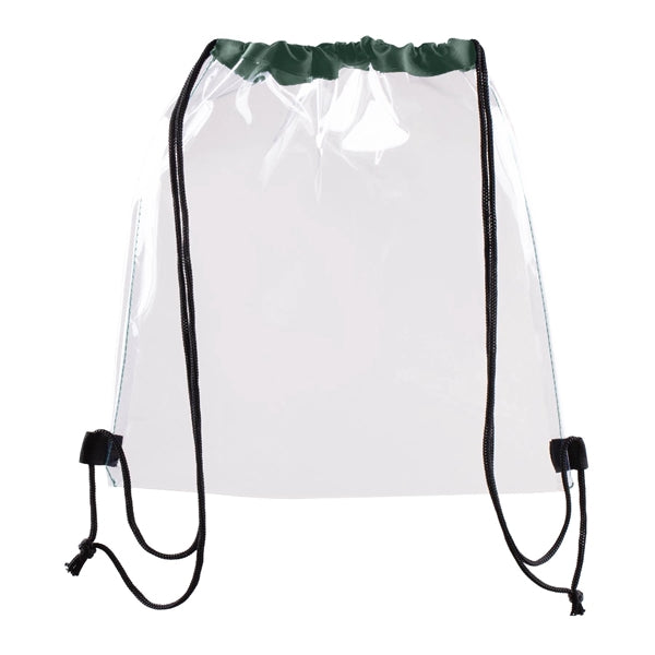Vinyl Clear Waterproof Stadium Drawstring Gym&Sport Backpack