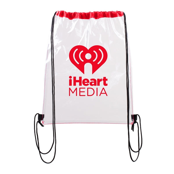 Vinyl Clear Waterproof Stadium Drawstring Gym&Sport Backpack