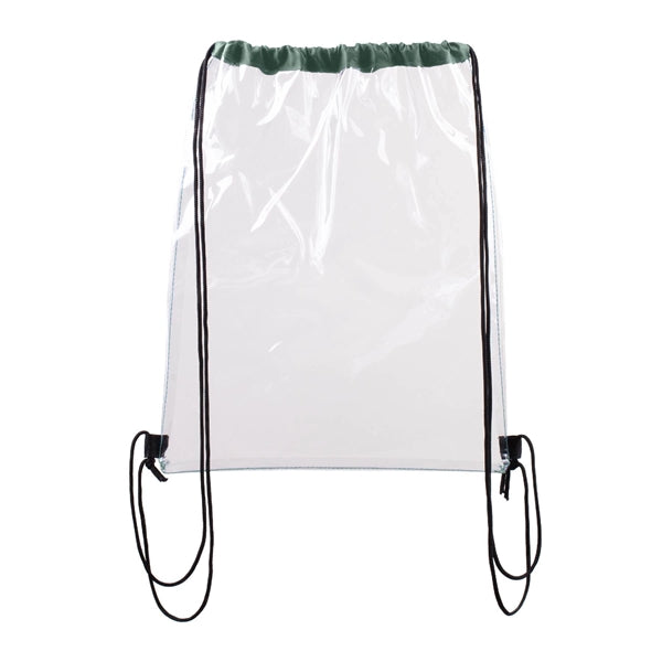 Vinyl Clear Waterproof Stadium Drawstring Gym&Sport Backpack