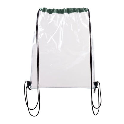 Vinyl Clear Waterproof Stadium Drawstring Gym&Sport Backpack