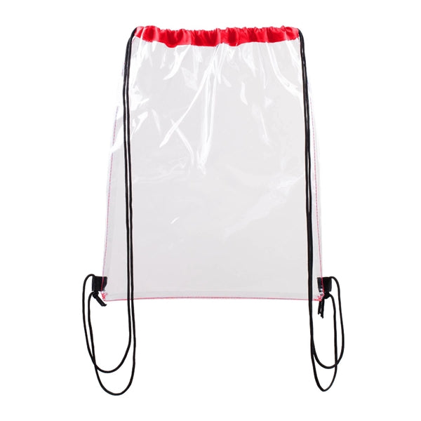 Vinyl Clear Waterproof Stadium Drawstring Gym&Sport Backpack