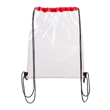Vinyl Clear Waterproof Stadium Drawstring Gym&Sport Backpack