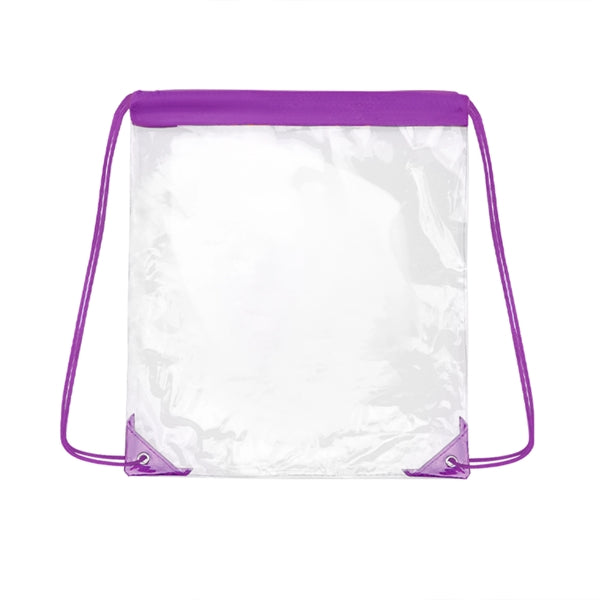 Clear Stadium Drawstring Backpack