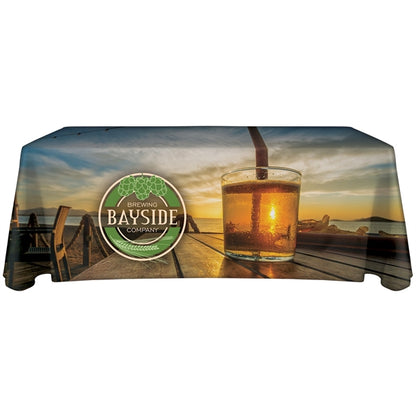 6' Customized Open Back Throw Style Table Cover