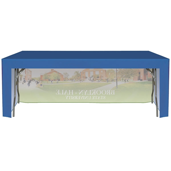 6' Customized Open Back Fitted Table Cover