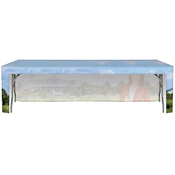 8' Customized Open Back Fitted Table Cover