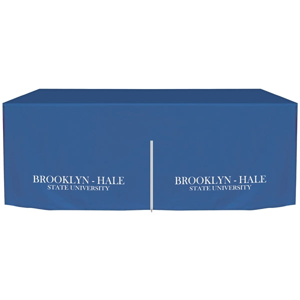 6' Customized Zipper Back Fitted Table Cover