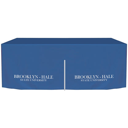6' Customized Zipper Back Fitted Table Cover