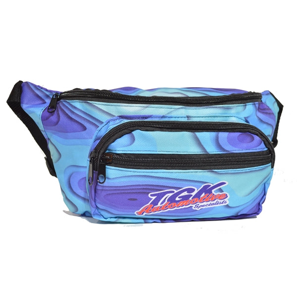 4 Zipper Fanny Pack w/ Full Wrap (12.8" x 5" x 2")