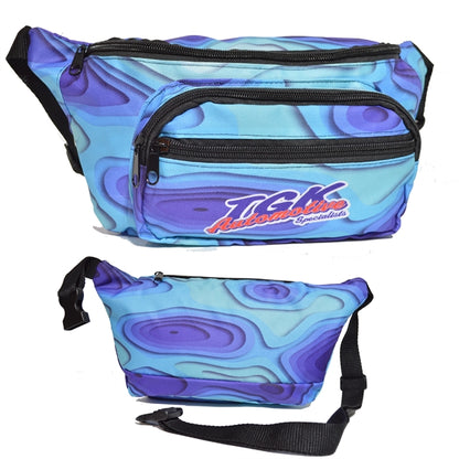 4 Zipper Fanny Pack w/ Full Wrap (12.8" x 5" x 2")