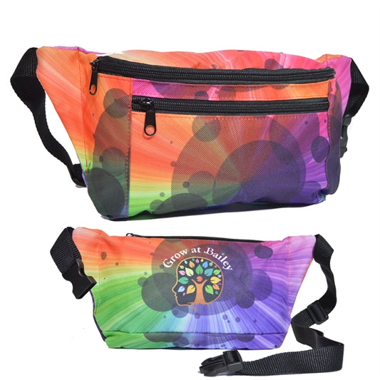 Rock'it 3-Day 3 Zipper Fanny Pack w/ Full Wrap Sublimation