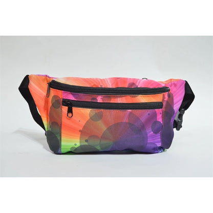 3 Zipper Fanny Pack w/ Full Wrap Sublimation (13.4"x6"x3.8")