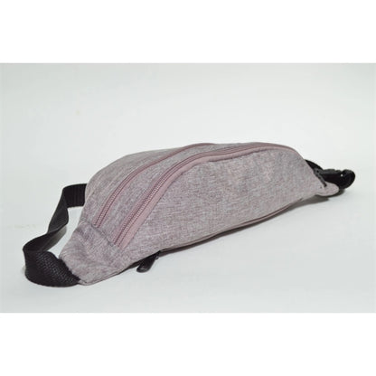 Waterproof 13"W x 6"H Heathered Fanny Packs w/ 3 Zippers