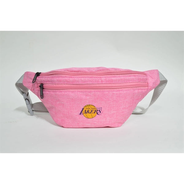 Waterproof 13"W x 6"H Heathered Fanny Packs w/ 3 Zippers