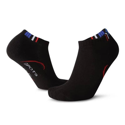 Cushioned low cut knitted athletic socks, 144 needles